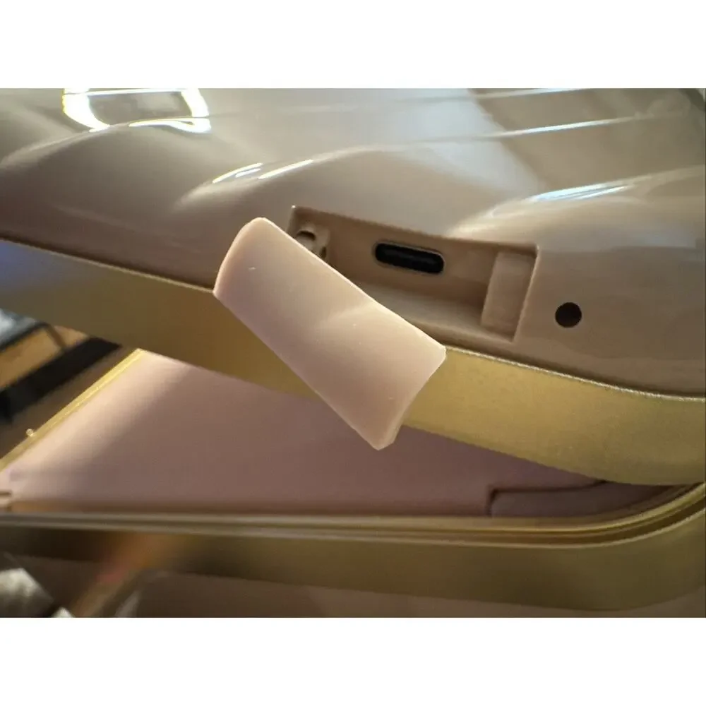 Rownyeon Light Up Rechargeable Makeup Case W/Mirror Portable Organizer Pink 3